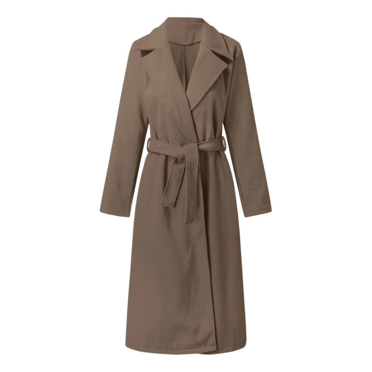 2023 Fall Winter Women&#39;s Long Solid Color Coat