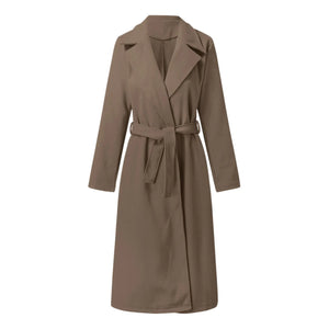 2023 Fall Winter Women's Long Solid Color Coat