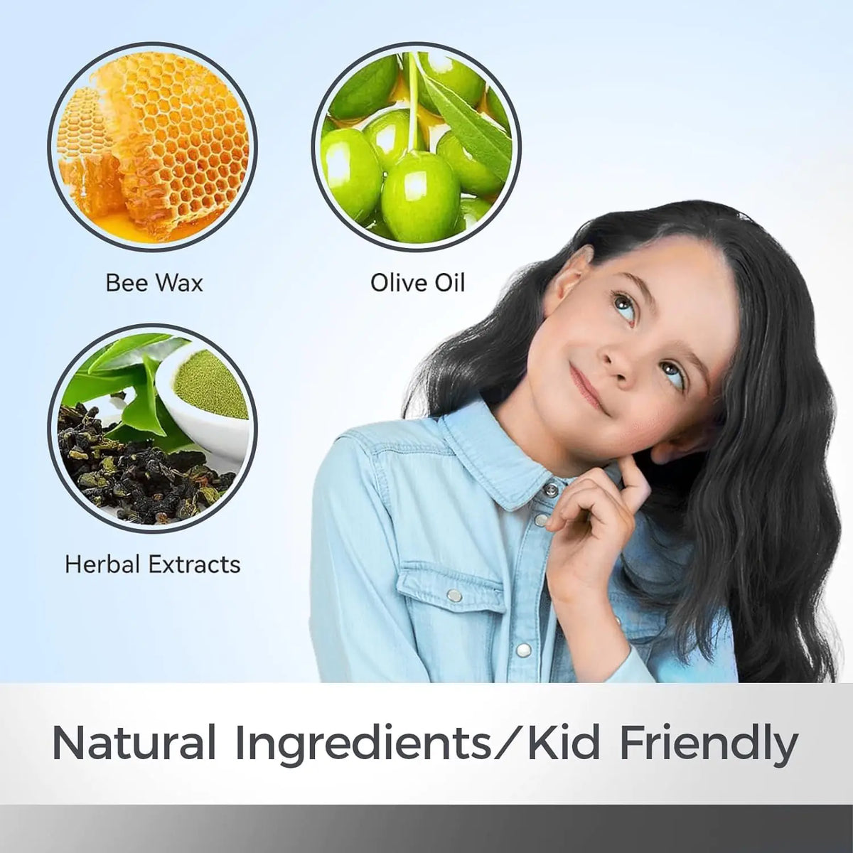 Temporary Hair Color Chalk For Kids, Hair Wax Color For 4 5 6 7 8 9 Year Old Girl Gifts, Birthday,Party, Cosplay DIY, Children's Day, Halloween, Christmas (1, Black) 1