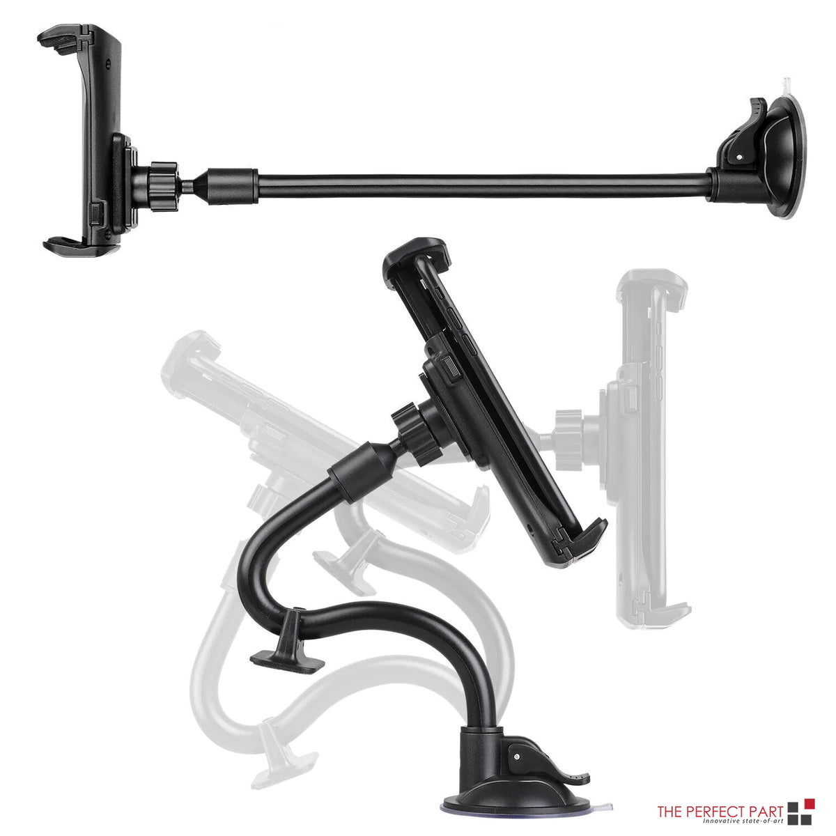 360° Universal Car Windshield Holder Desktop Mount For Cellphone Tablet iPad GPS Rieworkes