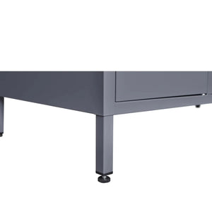 3 Employee Metal Lockers With 72 Inch High Locks, Home Gym Office, School Garage Lockers, Gray