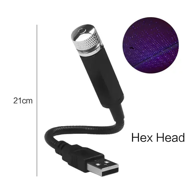 Mini LED Car Night Light Roof Projector Rieworkes