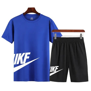 Luxury Men's T-Shirt and Shorts Set for Teens (2 Pieces)